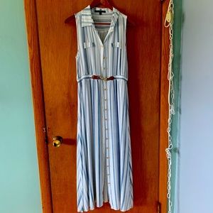 Long striped patterned dress